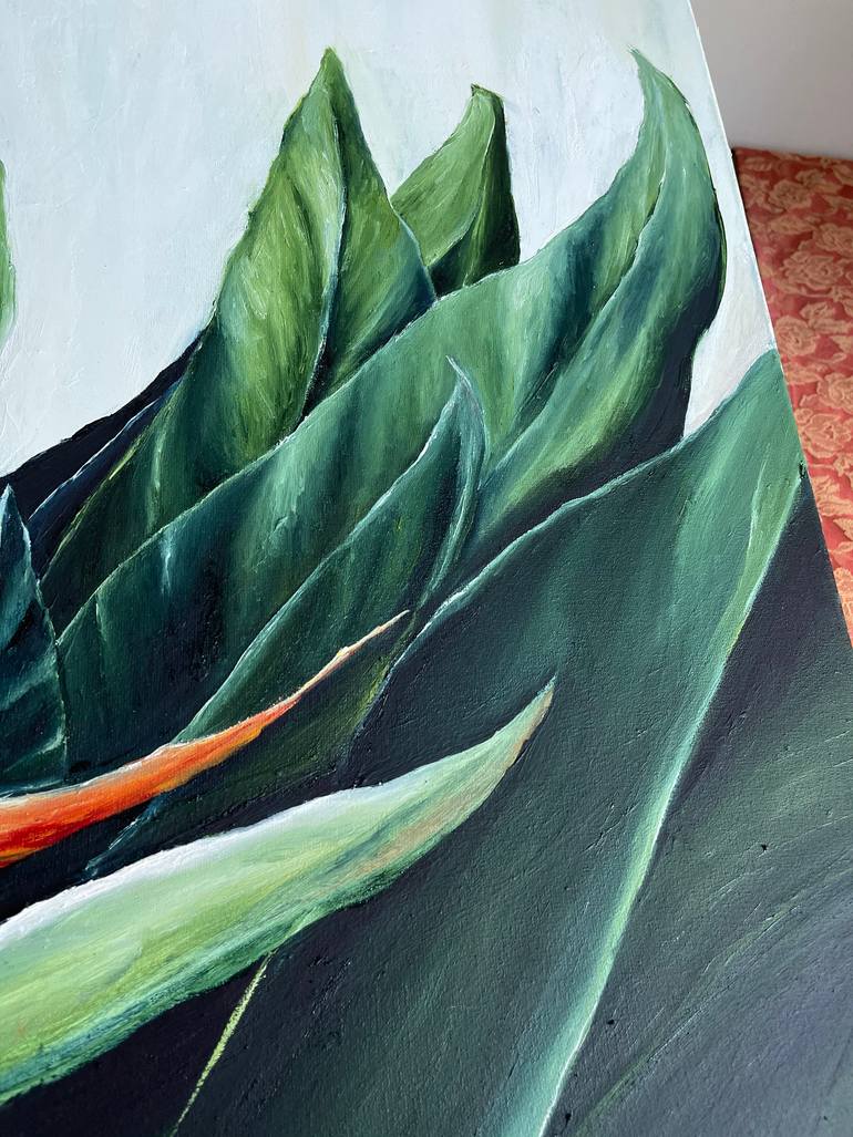 Original Expressionism Botanic Painting by Anastasiia Novitskaya