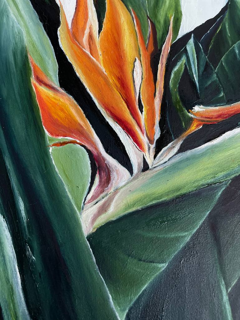 Original Expressionism Botanic Painting by Anastasiia Novitskaya