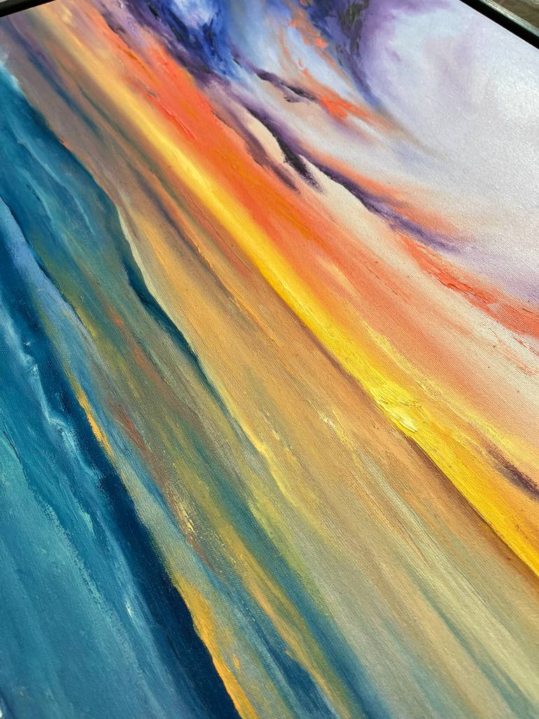 Original Impressionism Landscape Painting by Anastasiia Novitskaya