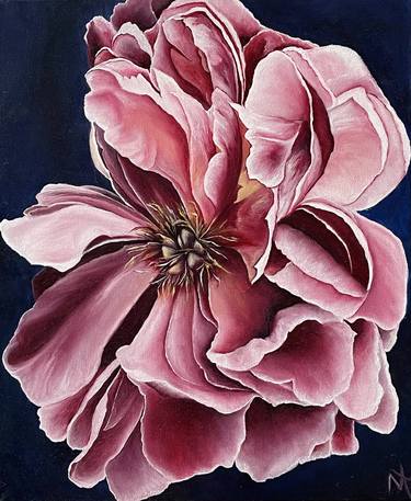 Print of Expressionism Floral Paintings by Anastasiia Novitskaya