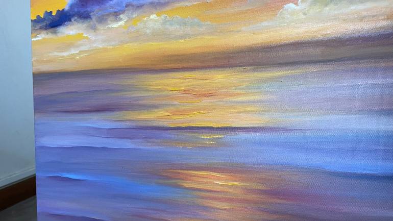 Original Expressionism Landscape Painting by Anastasiia Novitskaya