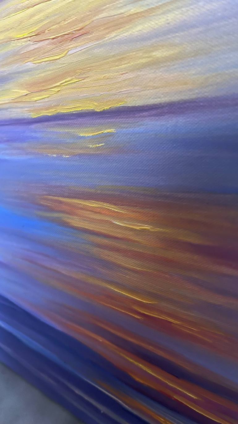 Original Expressionism Landscape Painting by Anastasiia Novitskaya