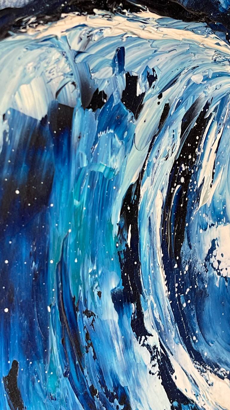 Original Abstract Landscape Painting by Anastasiia Novitskaya