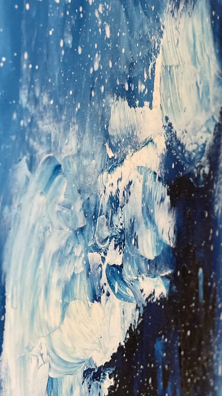 Original Abstract Landscape Painting by Anastasiia Novitskaya