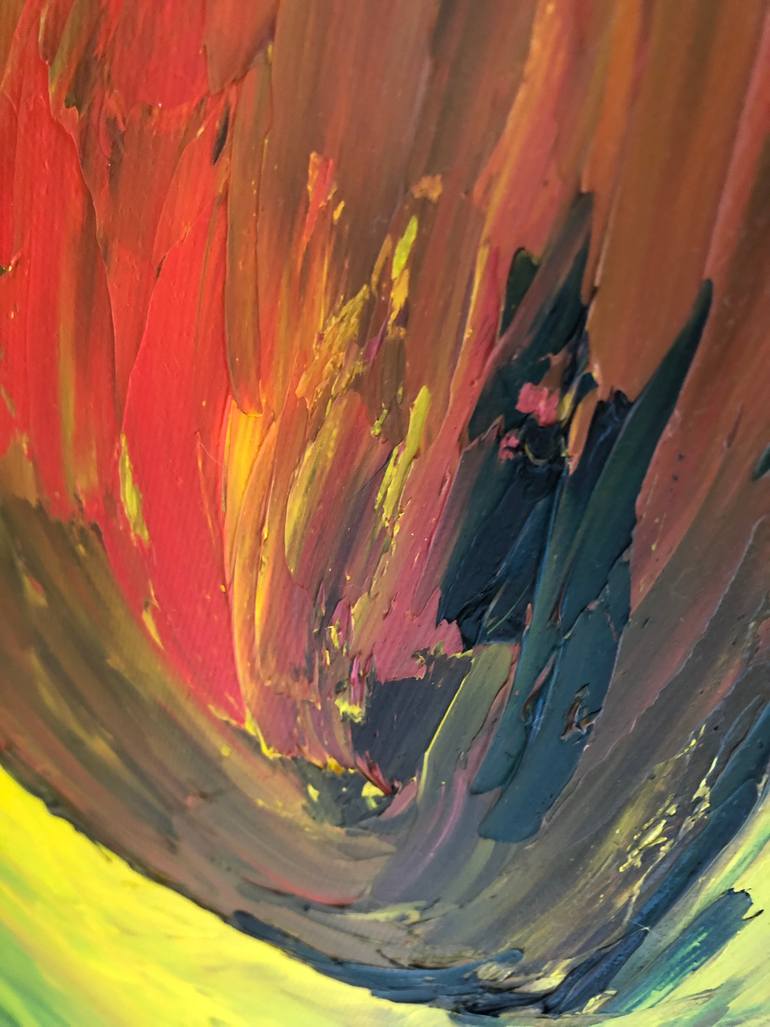 Original Abstract Still Life Painting by Anastasiia Novitskaya