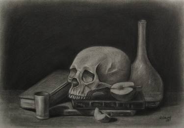 Original Figurative Still Life Drawings by Rodney Rauth