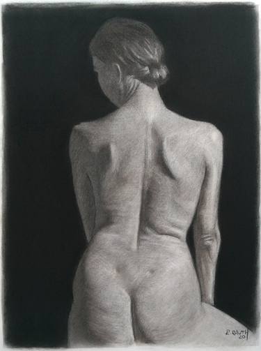 Original Expressionism Nude Drawings by Rodney Rauth