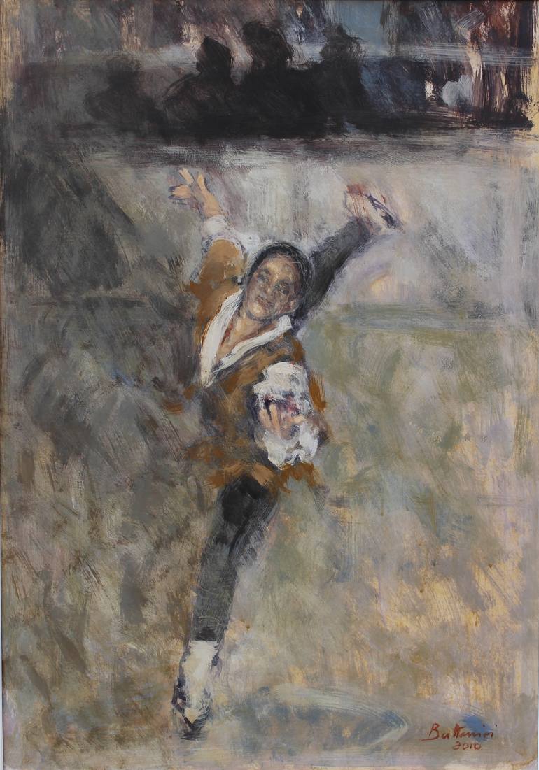 Original Figurative Sport Paintings by Simone Butturini