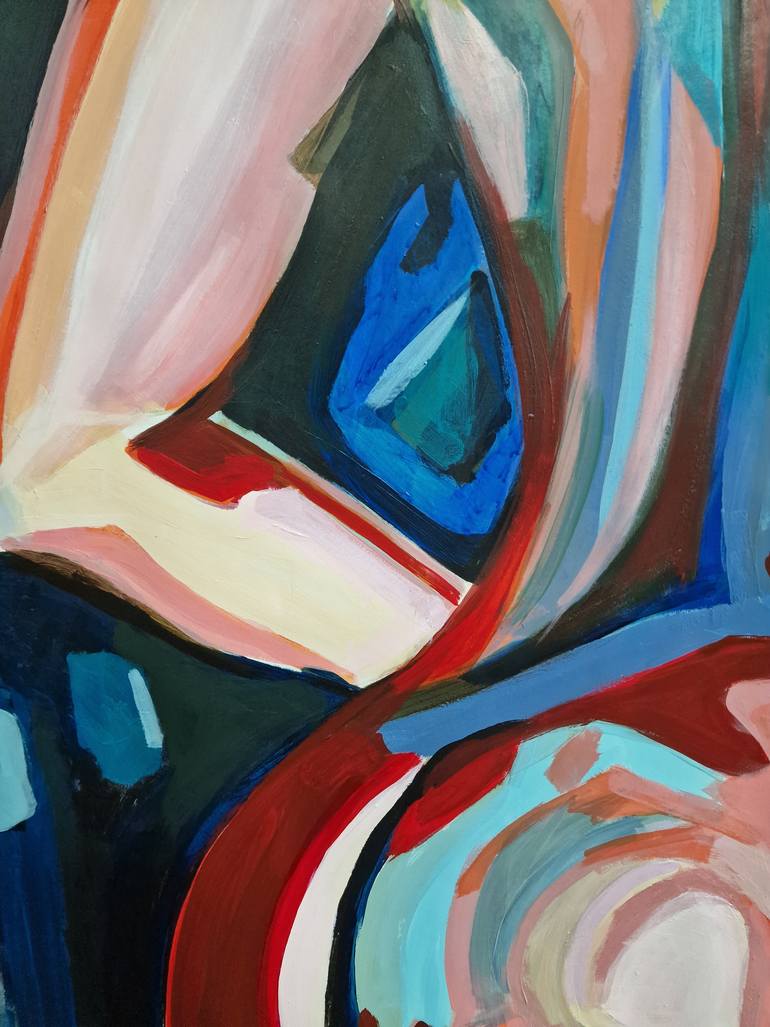 Original Abstract Nude Painting by Alexandra Djokic