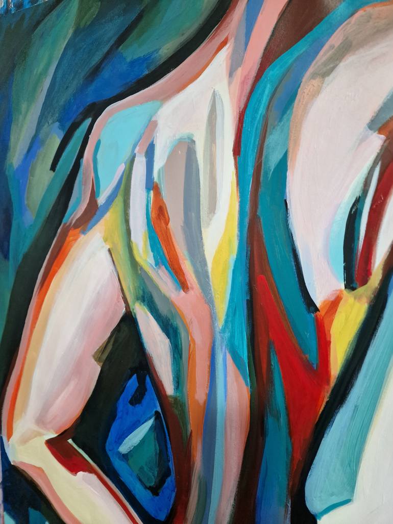 Original Abstract Nude Painting by Alexandra Djokic