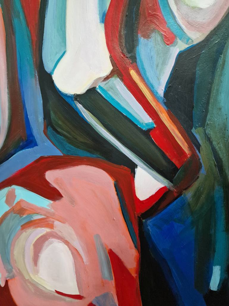 Original Abstract Nude Painting by Alexandra Djokic