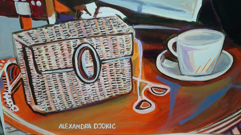 Original Fine Art Popular culture Painting by Alexandra Djokic