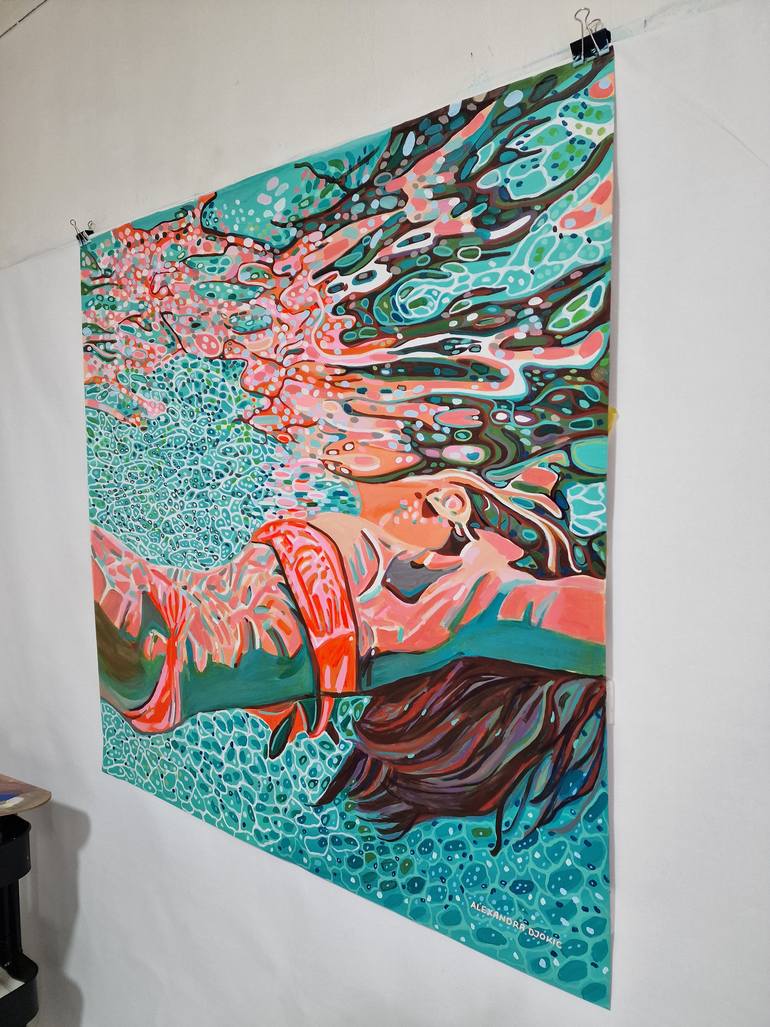 Original Contemporary Beach Painting by Alexandra Djokic