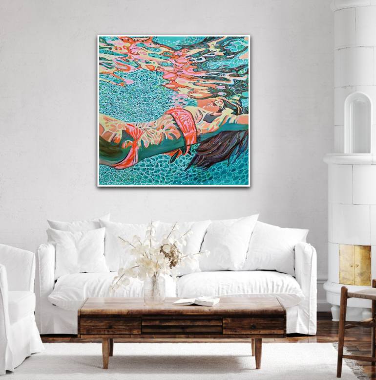 Original Beach Painting by Alexandra Djokic