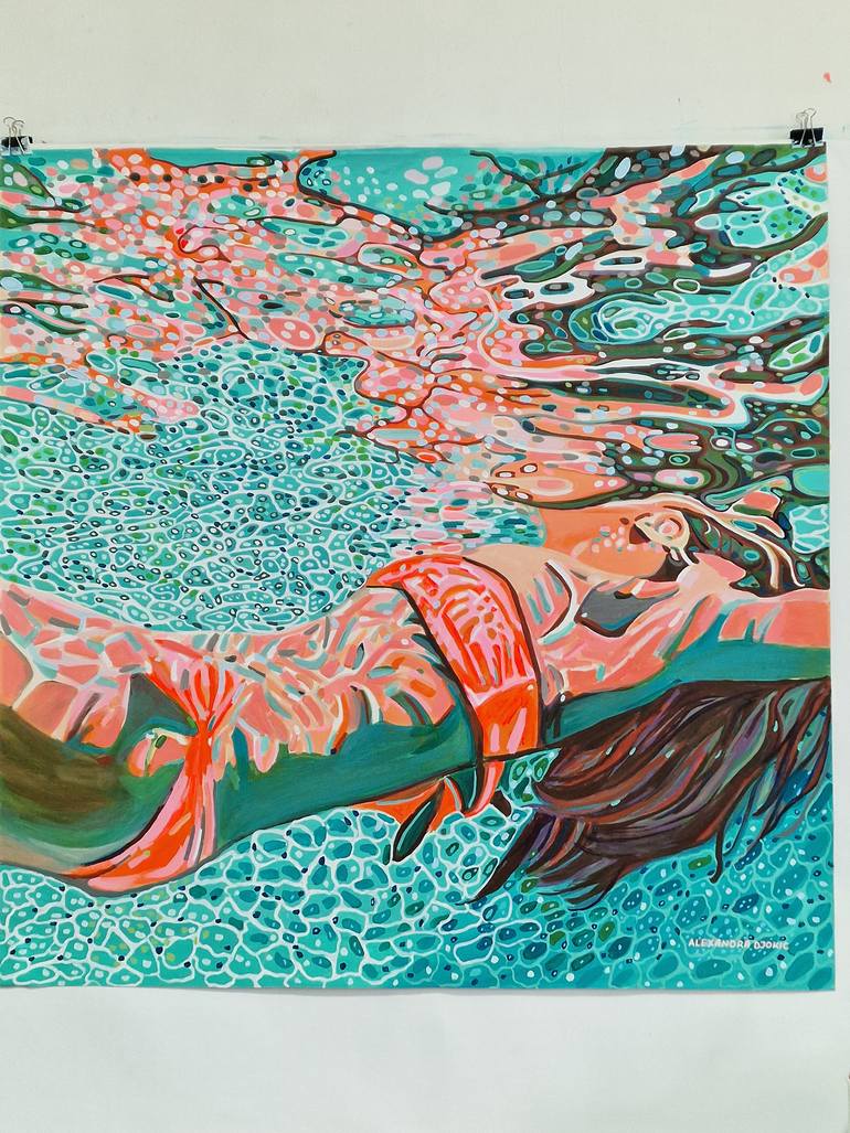 Original Contemporary Beach Painting by Alexandra Djokic