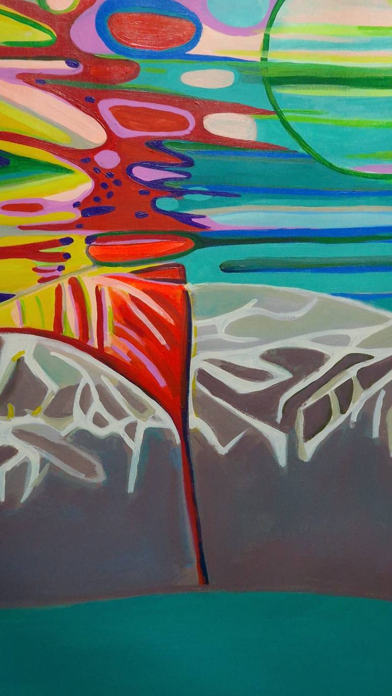 Original Contemporary Beach Painting by Alexandra Djokic