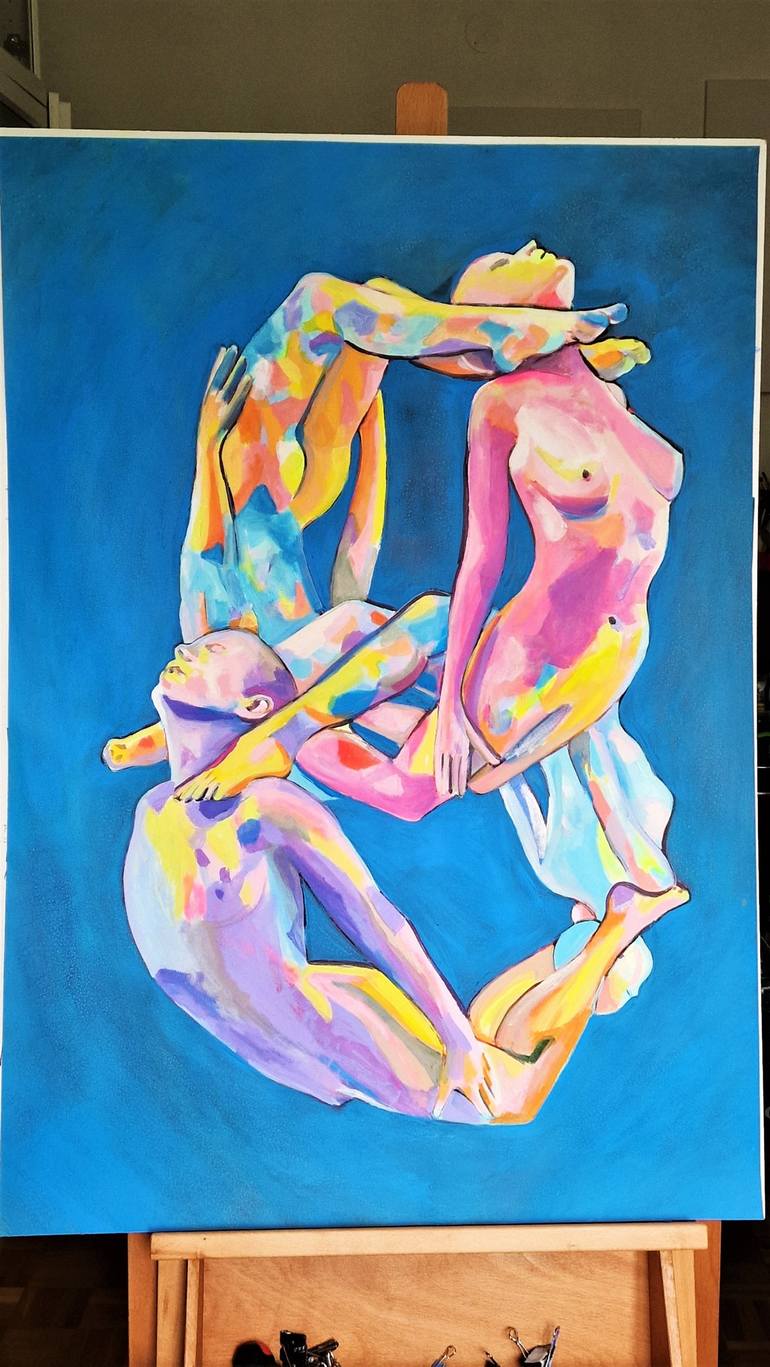 Original Contemporary People Painting by Alexandra Djokic