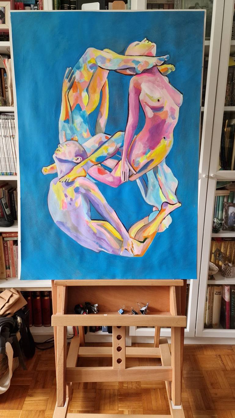 Original Contemporary People Painting by Alexandra Djokic