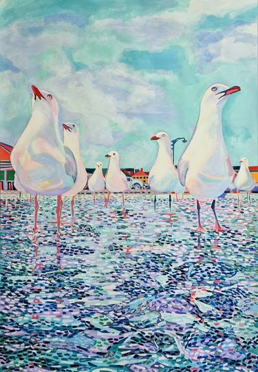 At the beach / 100 x 70 cm thumb