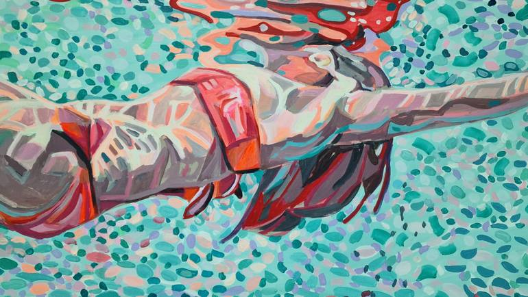 Original Contemporary Beach Painting by Alexandra Djokic