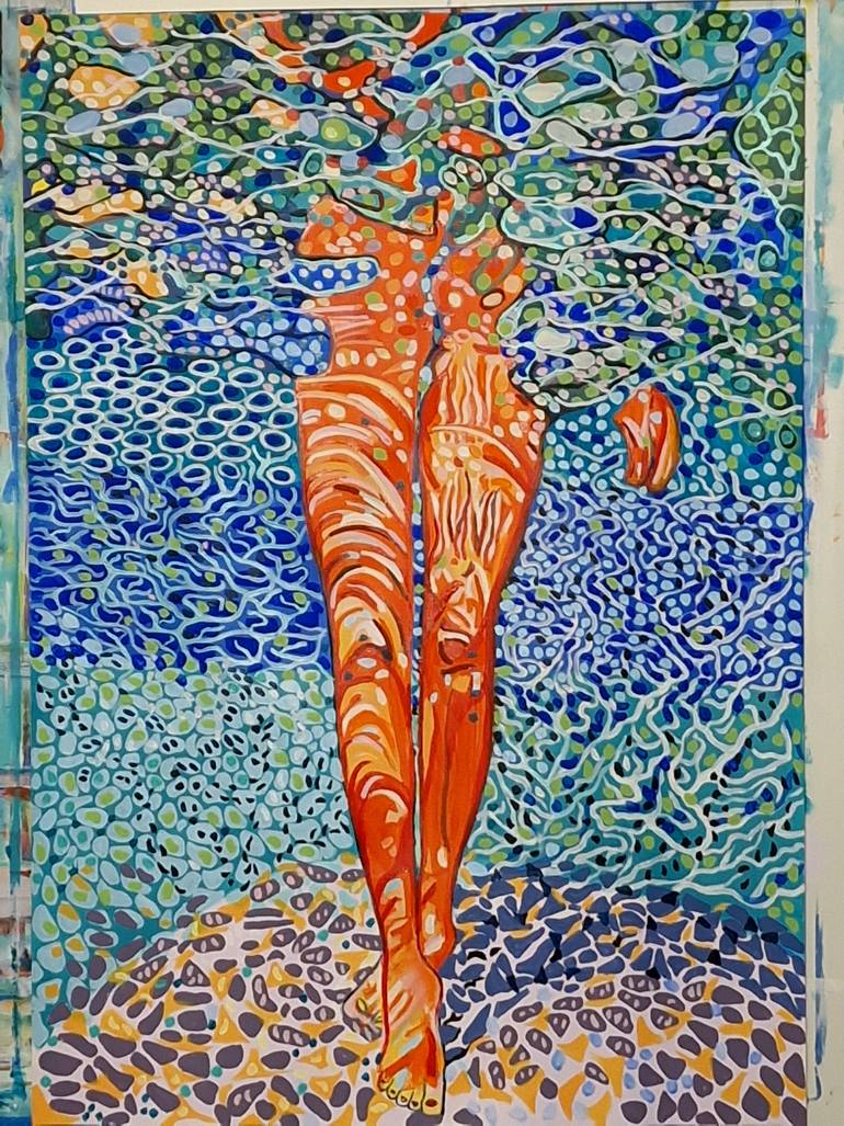 Original Abstract Body Painting by Alexandra Djokic