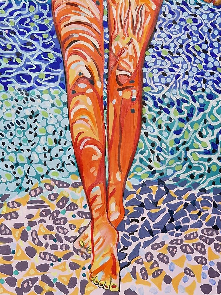 Original Abstract Body Painting by Alexandra Djokic