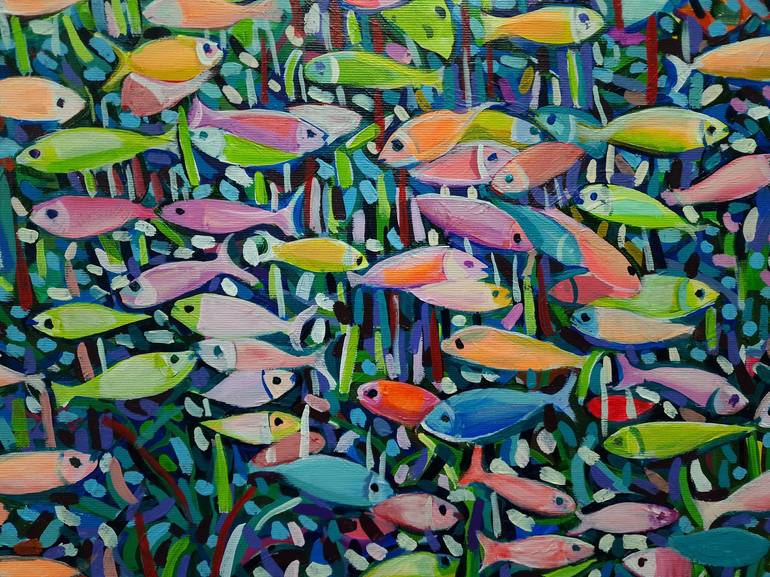 Original Fish Painting by Alexandra Djokic