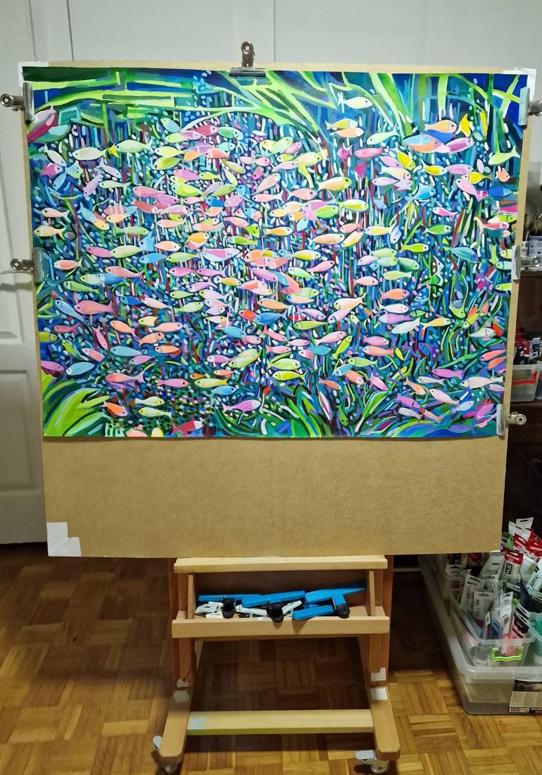 Original Contemporary Animal Painting by Alexandra Djokic