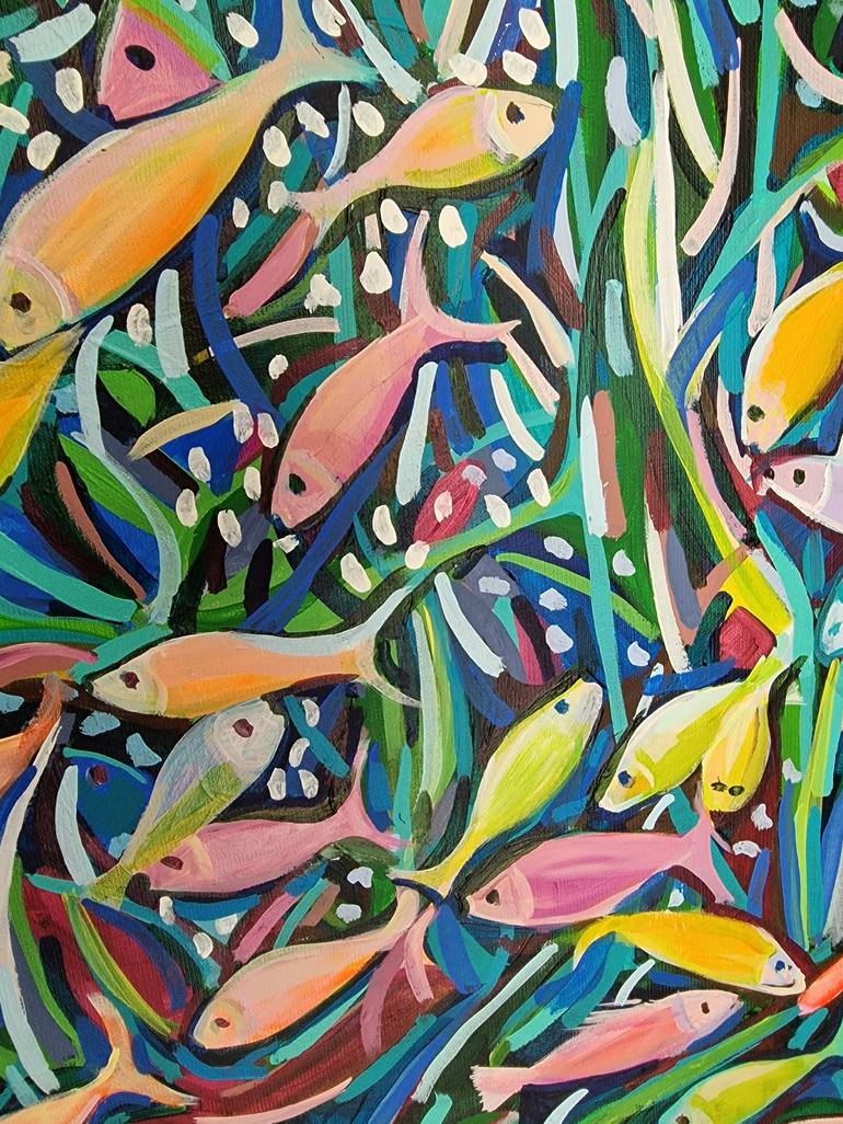 Original Fish Painting by Alexandra Djokic