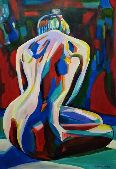 Saatchi Art Artist Alexandra Djokic; Paintings, “Nude abstract” #art