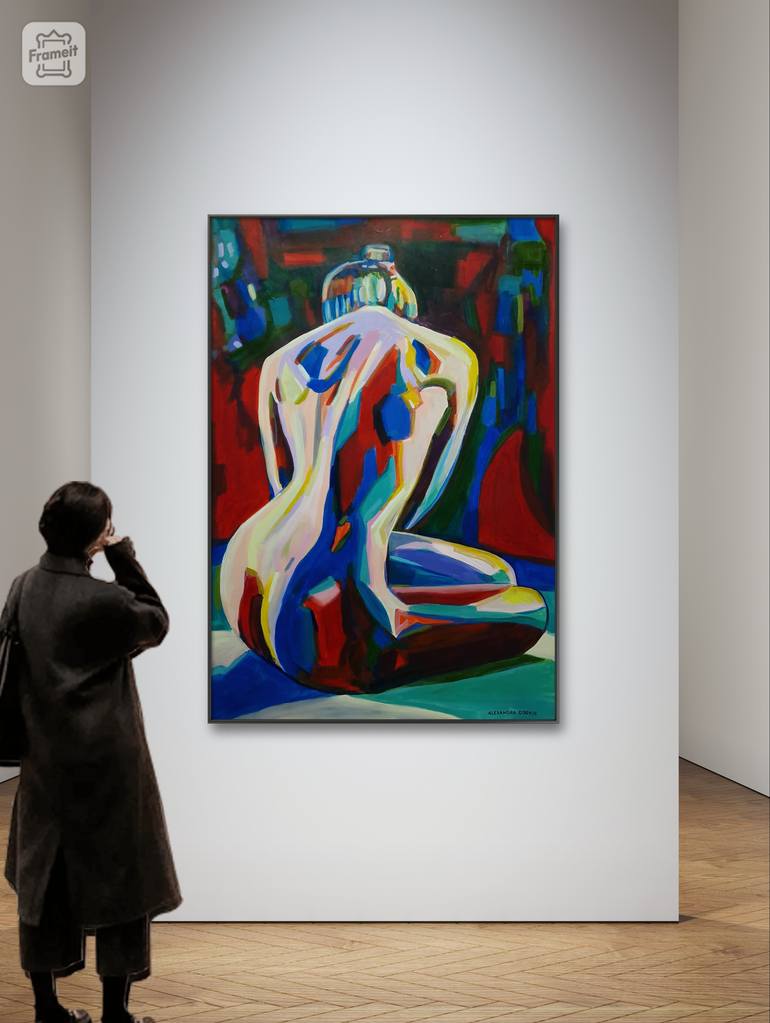 Original Abstract Nude Painting by Alexandra Djokic