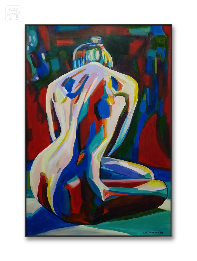 Original Abstract Nude Painting by Alexandra Djokic