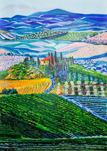 Landscape of Tuscany / 101 x 72 cm thumb
