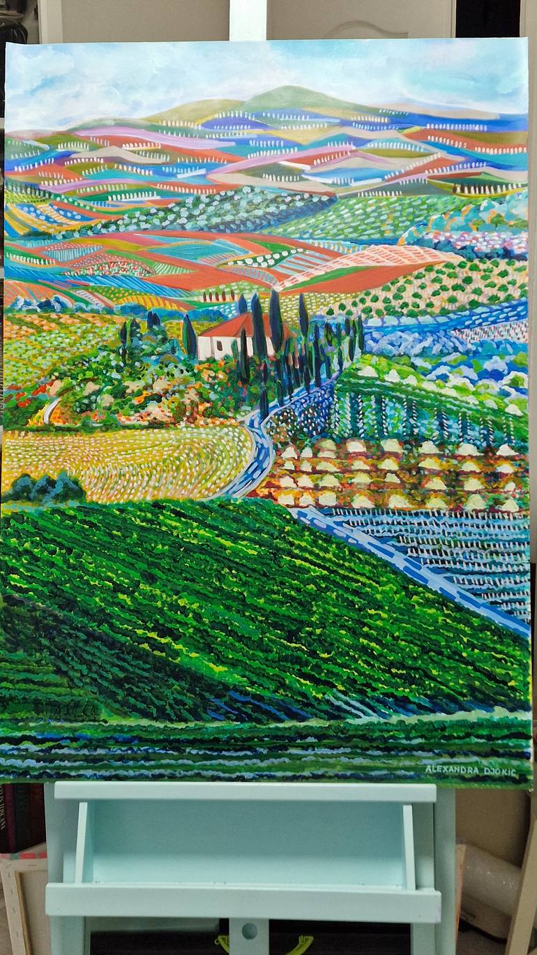 Original Contemporary Landscape Painting by Alexandra Djokic