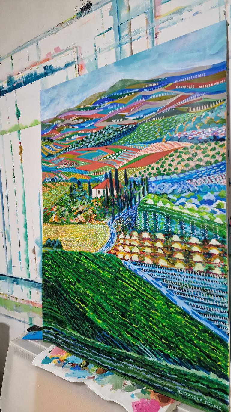 Original Contemporary Landscape Painting by Alexandra Djokic