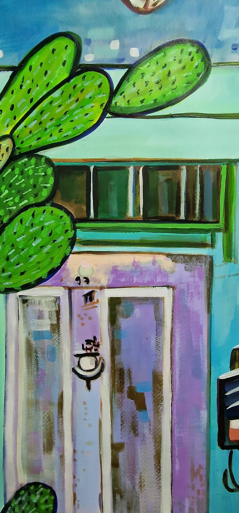 Original Figurative Architecture Painting by Alexandra Djokic