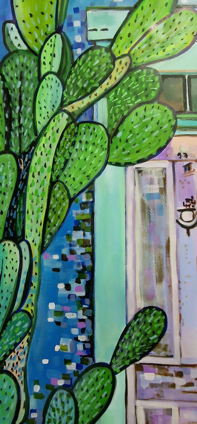 Original Figurative Architecture Painting by Alexandra Djokic