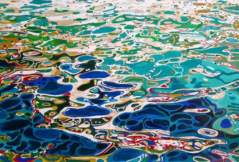 Original Water Painting by Alexandra Djokic