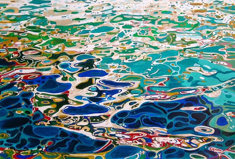 Original Abstract Water Painting by Alexandra Djokic