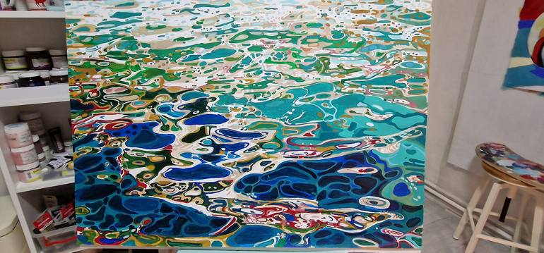 Original Abstract Water Painting by Alexandra Djokic
