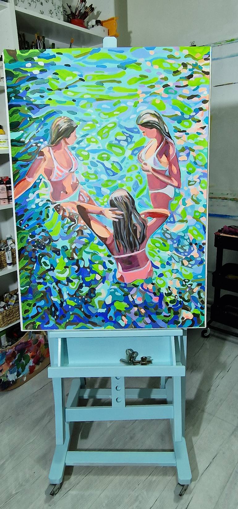 Original Contemporary People Painting by Alexandra Djokic