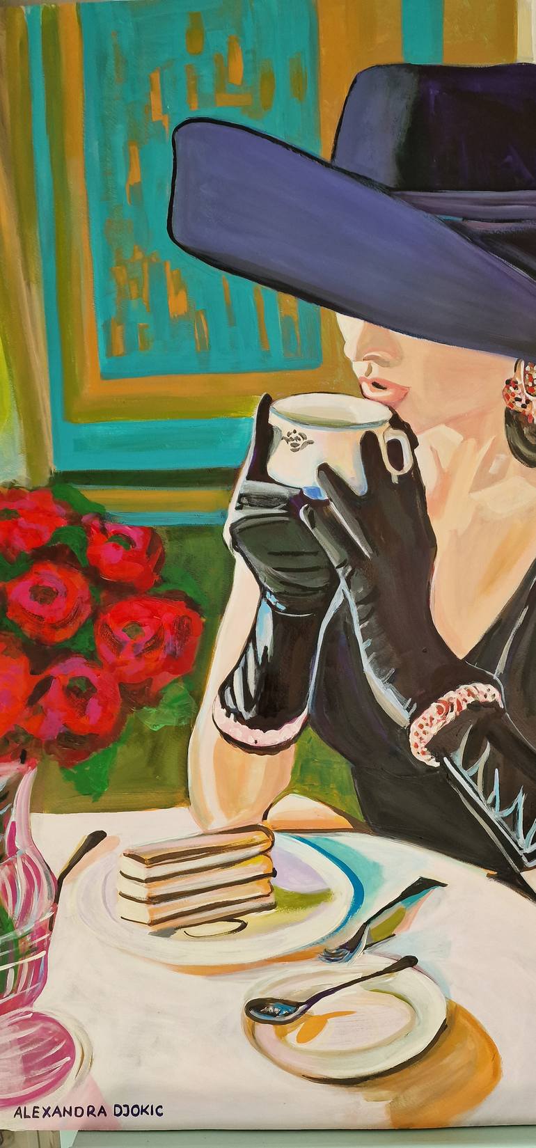Original Contemporary People Painting by Alexandra Djokic