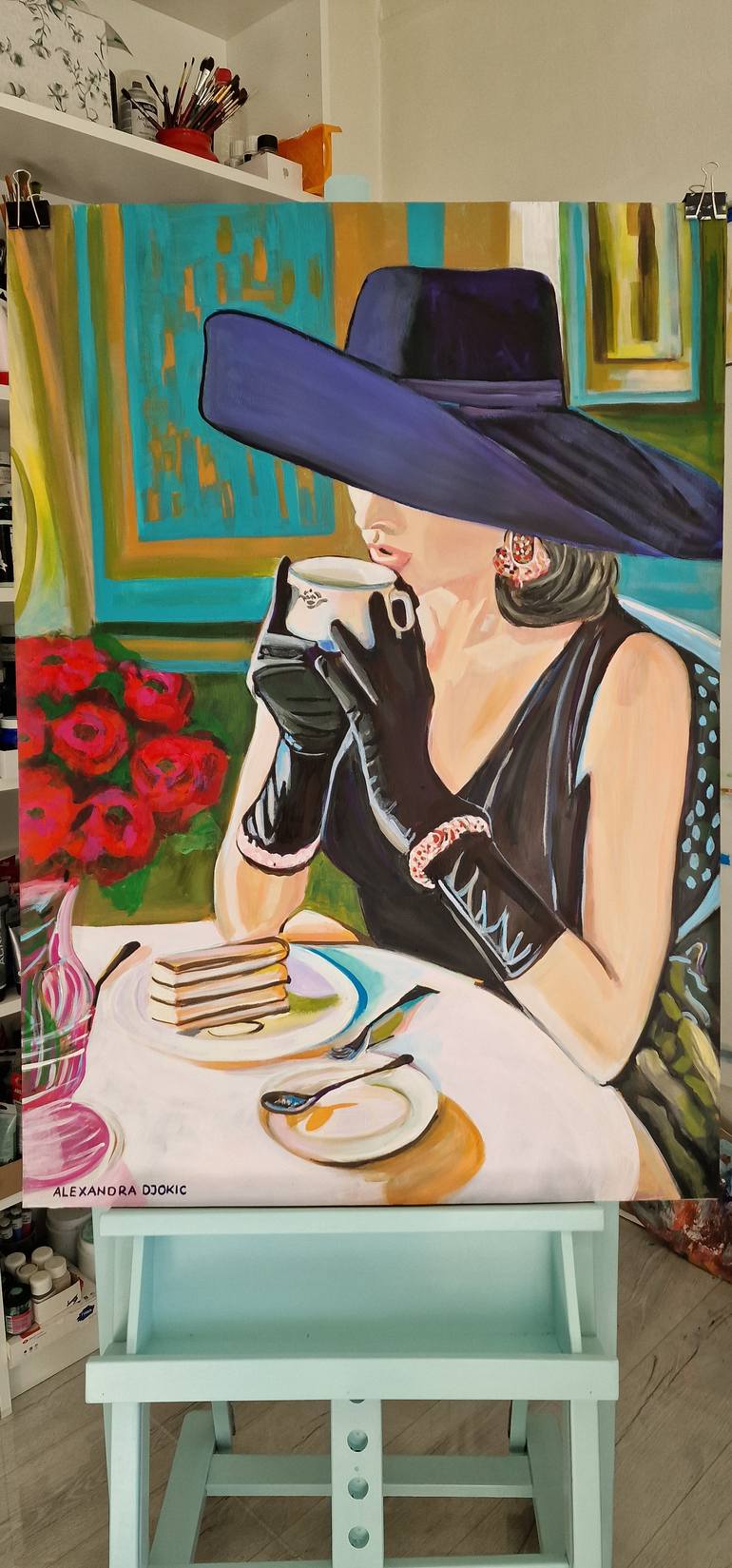 Original Contemporary People Painting by Alexandra Djokic