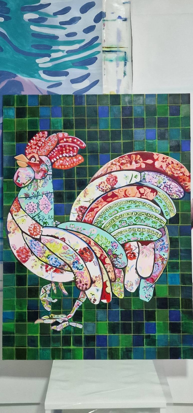 Original Abstract Animal Painting by Alexandra Djokic