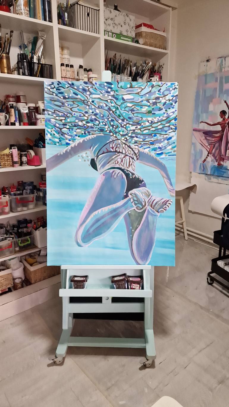 Original Contemporary Beach Painting by Alexandra Djokic