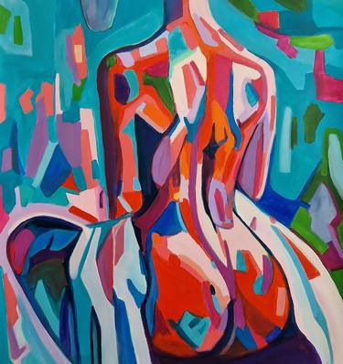 Original Abstract Nude Paintings by Alexandra Djokic
