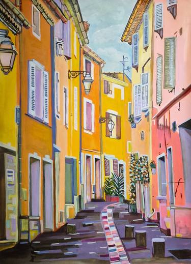 Print of Impressionism Architecture Paintings by Alexandra Djokic