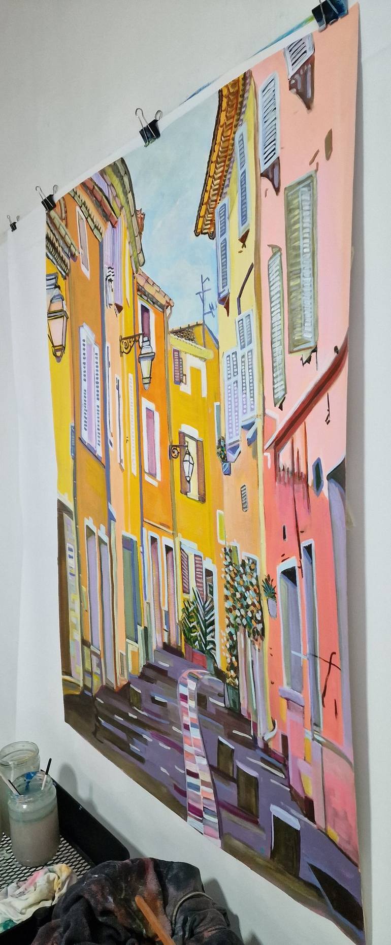 Original Contemporary Architecture Painting by Alexandra Djokic