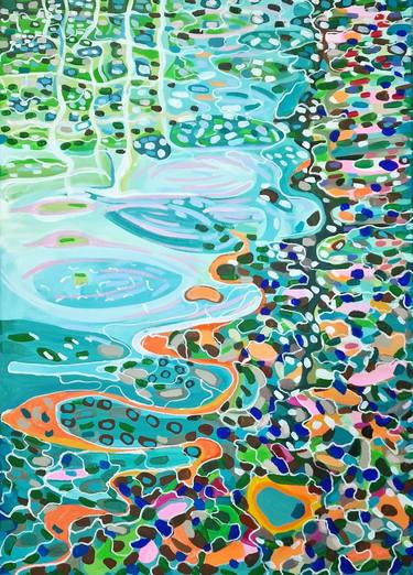 Print of Abstract Water Paintings by Alexandra Djokic