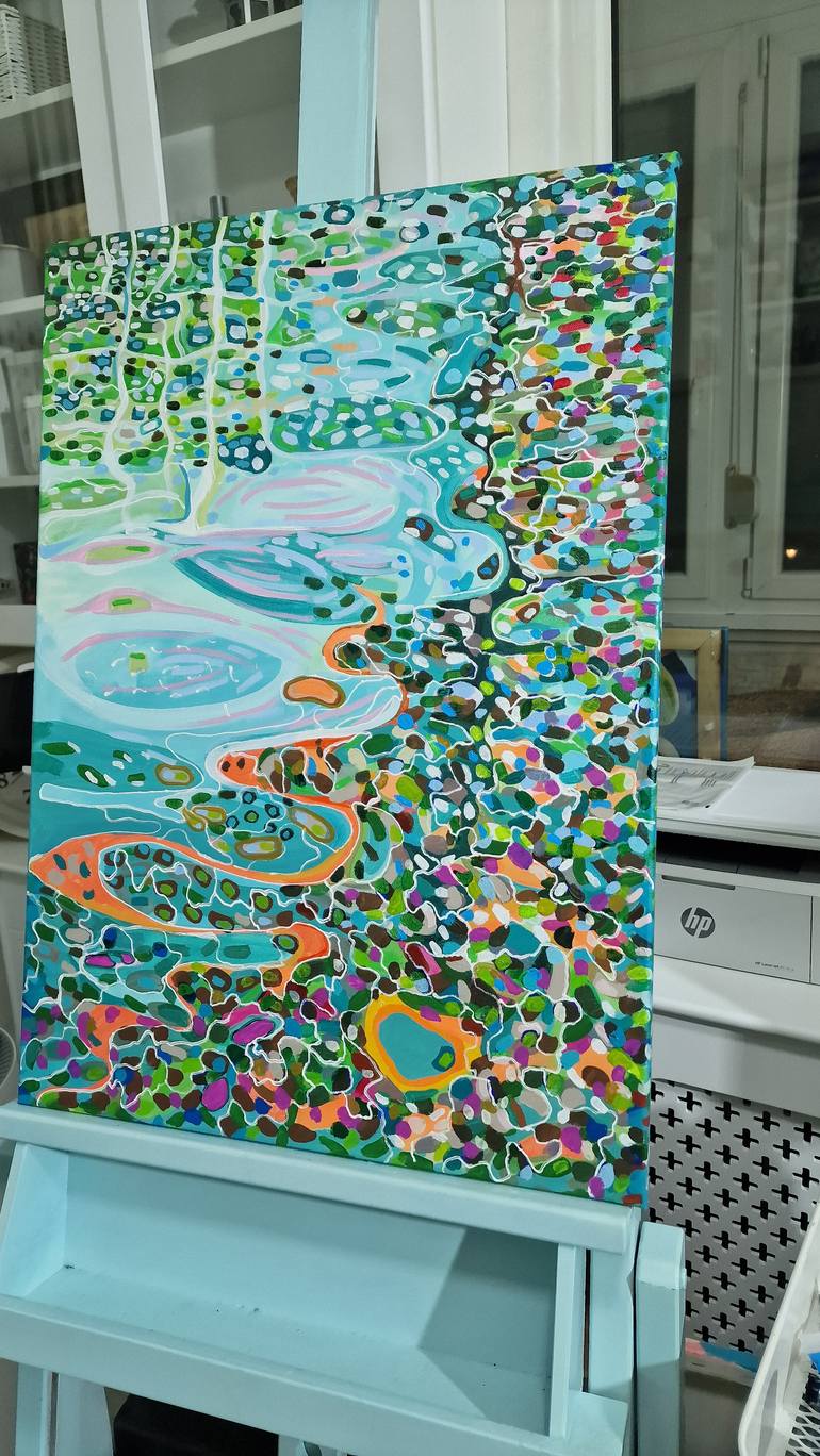 Original Abstract Water Painting by Alexandra Djokic